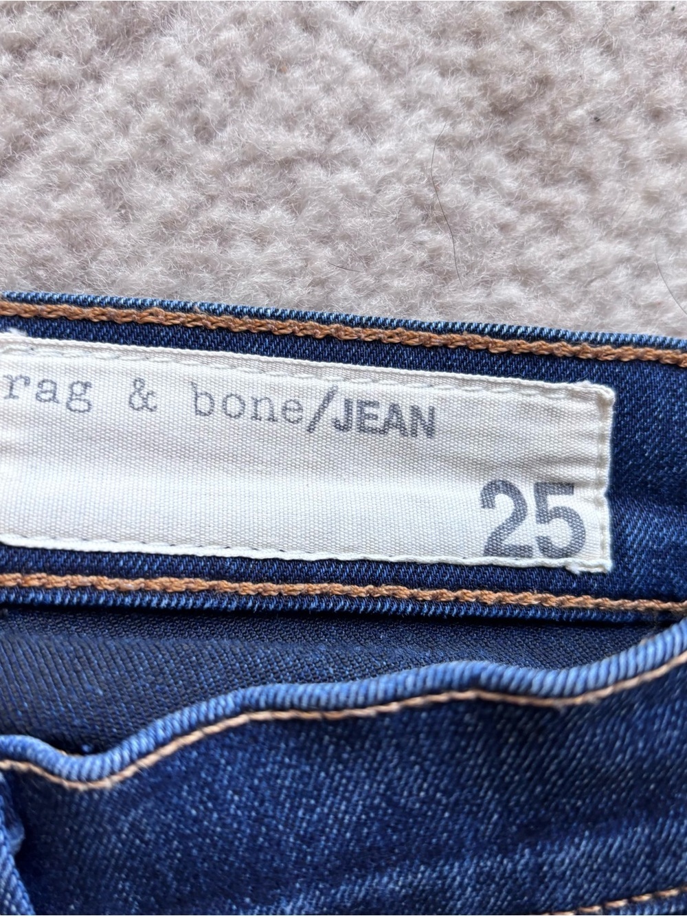 rag & bone Dark Blue Skinny Jeans Denim Women’s 25 - Picture 6 of 13